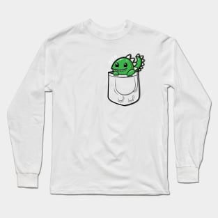 Pocket ゴジラ Long Sleeve T-Shirt